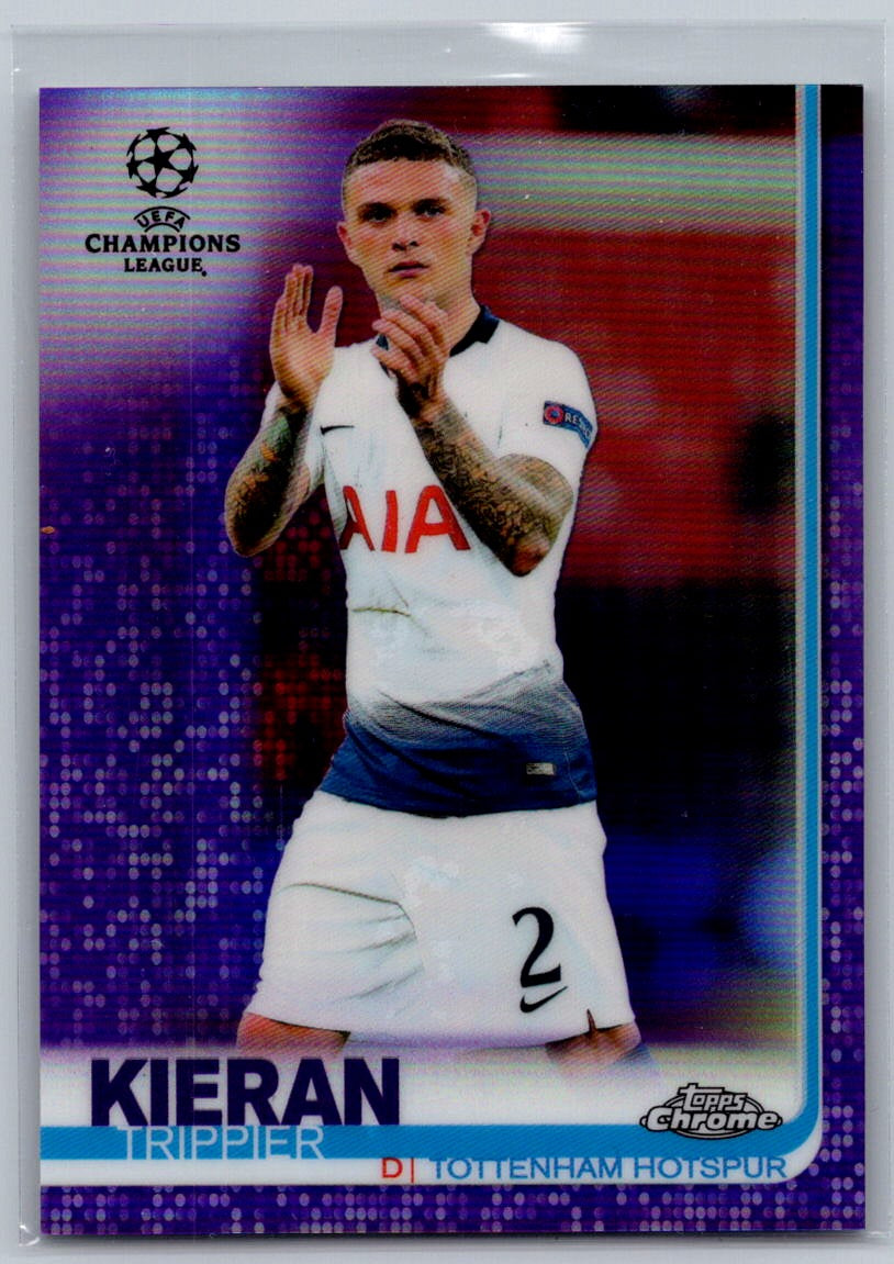 Kieran Trippier (Tottenham Hotspur) Purple Refractor /250 Topps Chrome UCL 2018-19