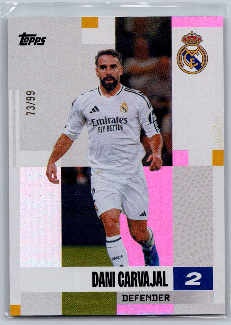 Dani Carvajal (Real Madrid) Pink /99 Topps Real Madrid Team Set 24-25