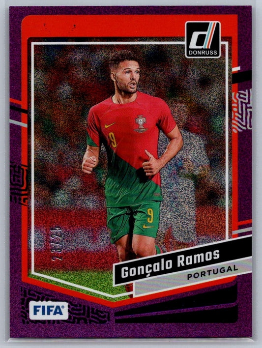 Goncalo Ramos (Portugal) Purple /25 Panini Donruss FIFA Soccer 23-24