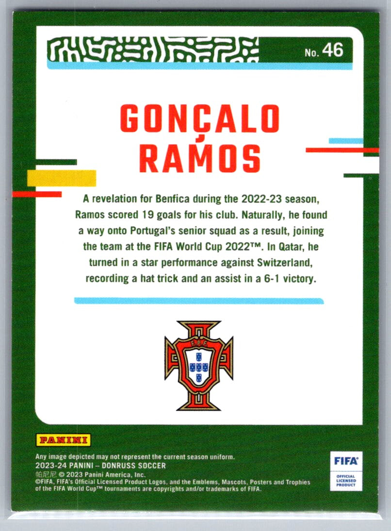 Goncalo Ramos (Portugal) Purple /25 Panini Donruss FIFA Soccer 23-24