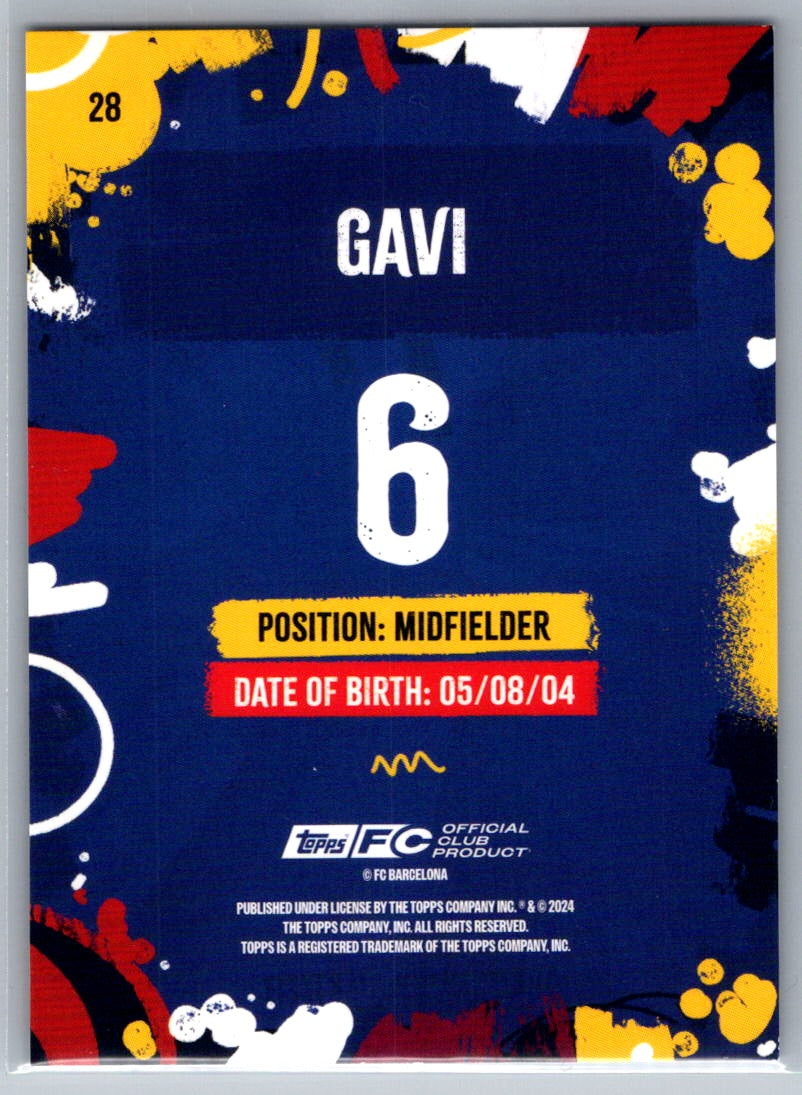 Gavi (Barcelona) Barça Rumba Blue /250 Topps Barcelona Team Set 2024-25