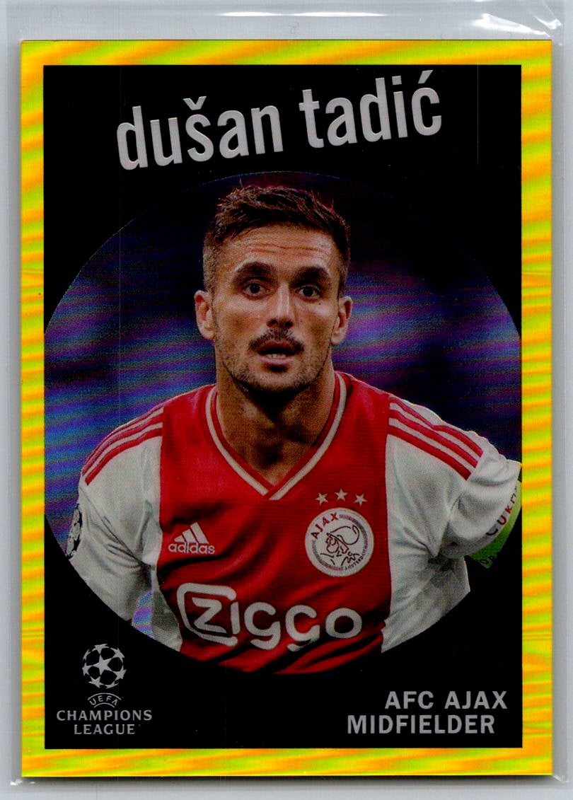 Dusan Tadic (AFC Ajax) 1959 Yellow Refractor /125 Topps Chrome UCC 22-23