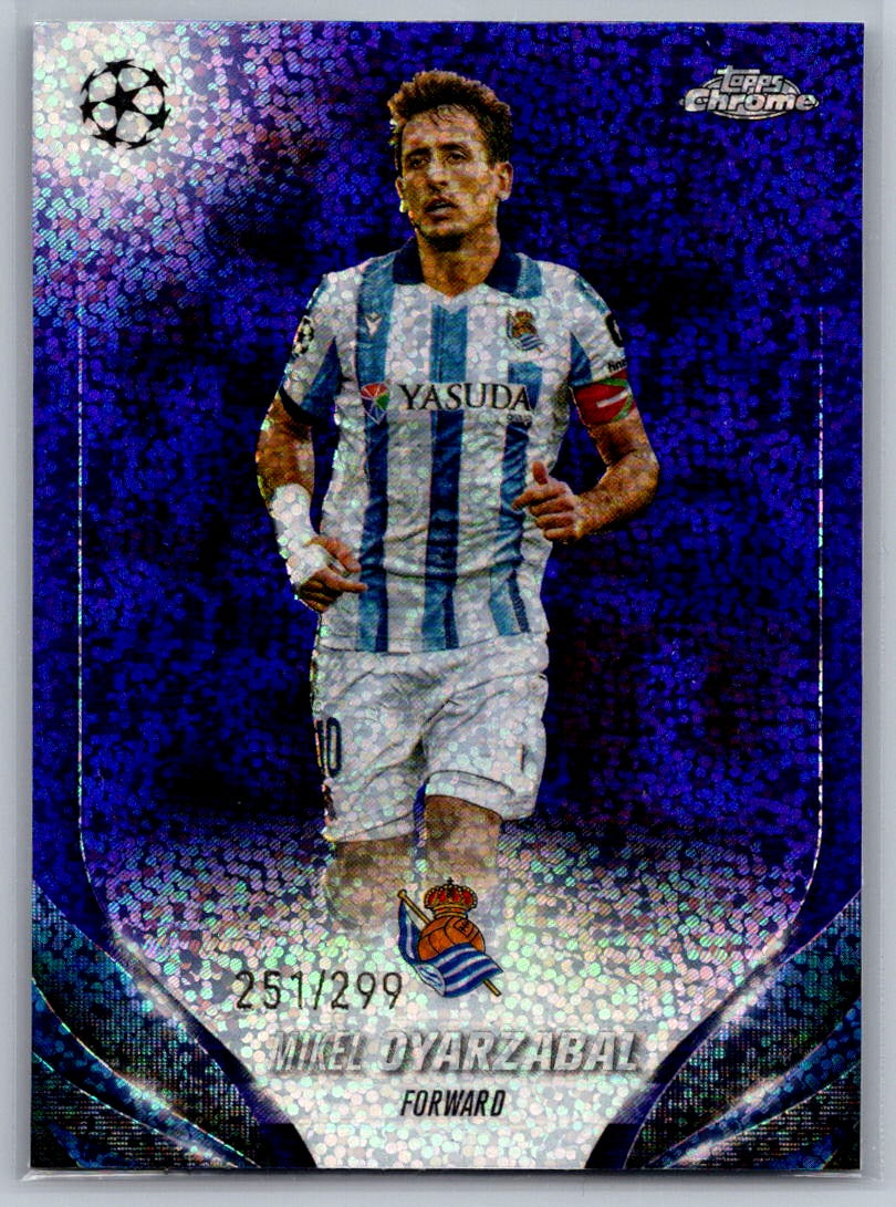 Mikel Oyarzabal (Real Sociedad) Violet Speckle Refractor /299 Topps Chrome UCC 23-24