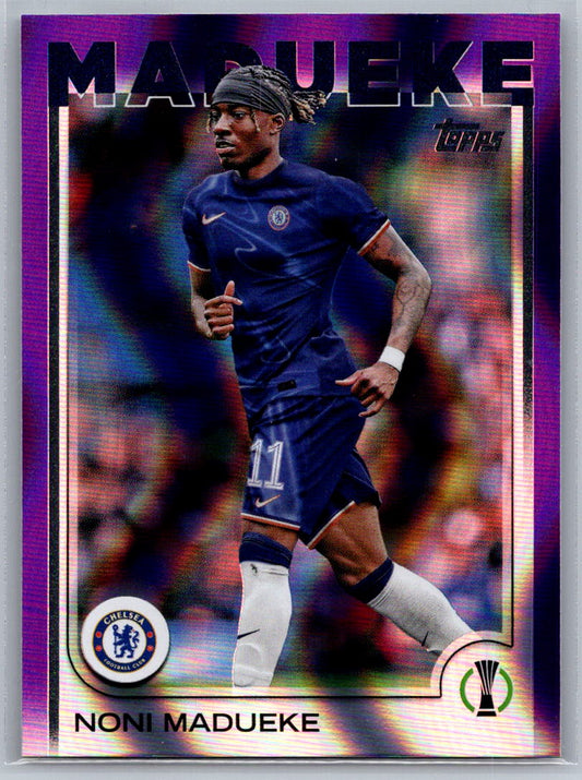 Noni Madueke (Chelsea FC) Purple FlowFractor Topps UCC Flagship 24-25