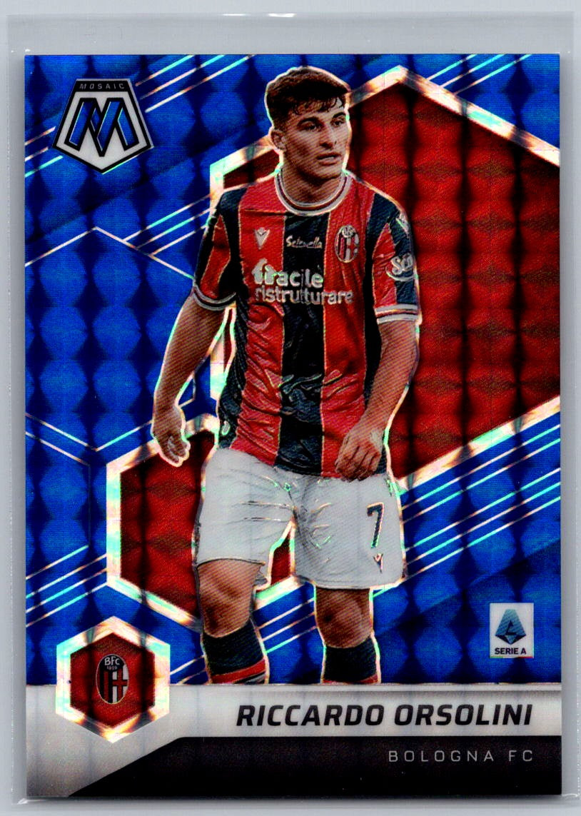 Riccardo Orsolini (Bologna) Mosaic Blue /99 Panini Mosaic Serie A 21-22