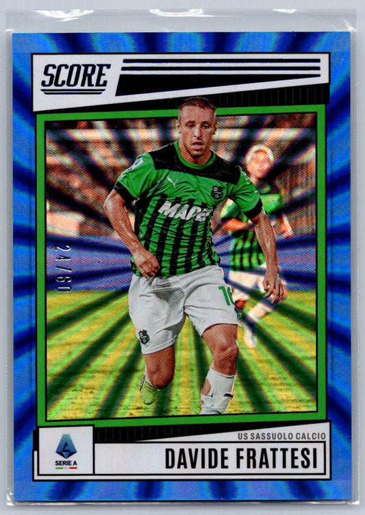 Davide Frattesi (Sassuolo) Blue Laser /60 Panini Score Serie A 2022-23