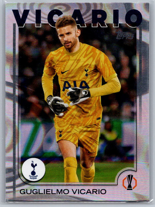 Guglielmo Vicario (Tottenham Hotspur) Rain Drops Topps UCC Flagship 24-25
