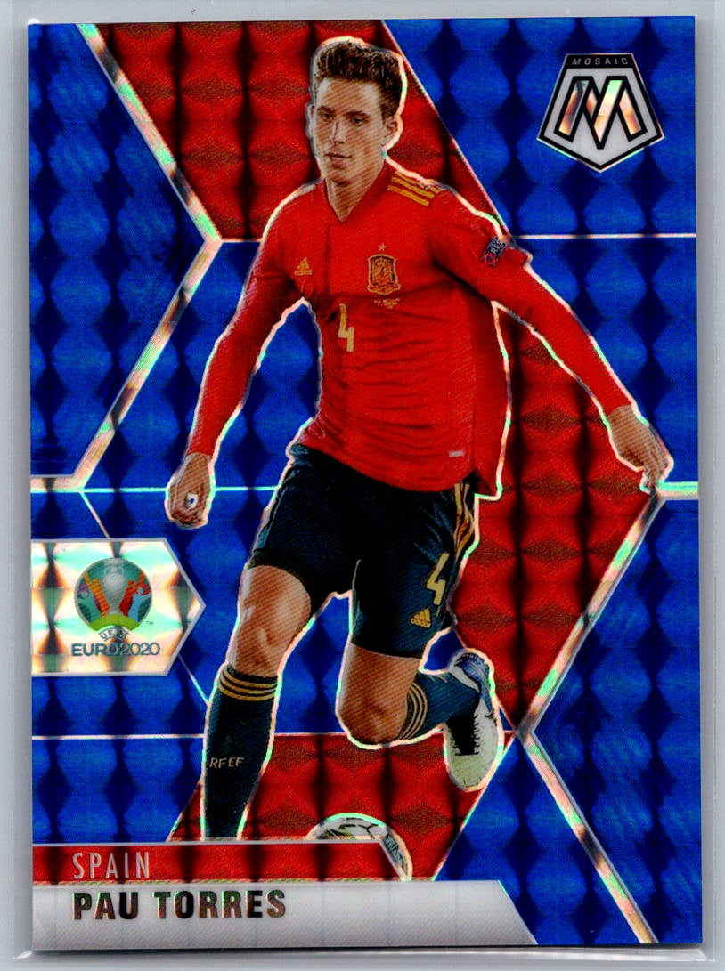 Pau Torres (Spain) Mosaic Blue /99 Panini Mosaic UEFA Euro 2020