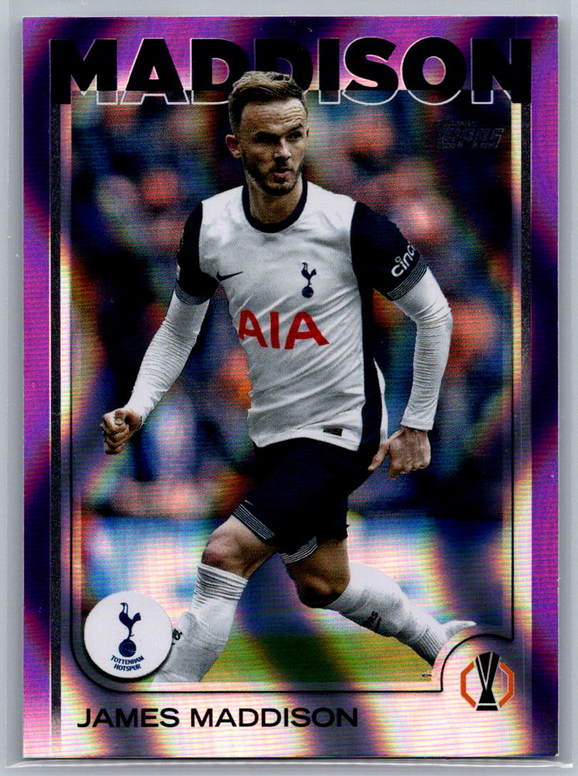 James Maddison (Tottenham Hotspur) Purple Flowfractor Topps UCC Flagship 24-25