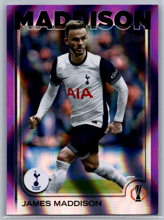 James Maddison (Tottenham Hotspur) Purple Flowfractor Topps UCC Flagship 24-25