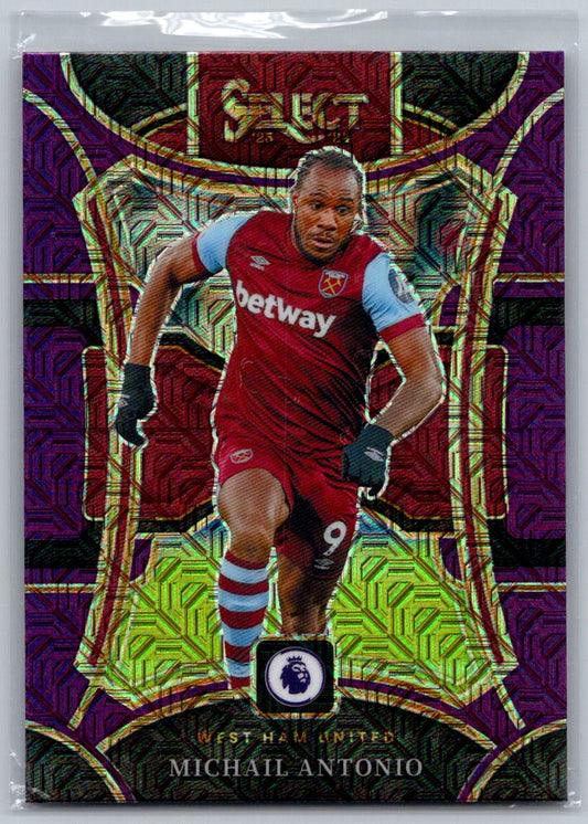 Michail Antonio (West Ham United) Mezzanine Purple Mojo Panini Select Premier League 23-24
