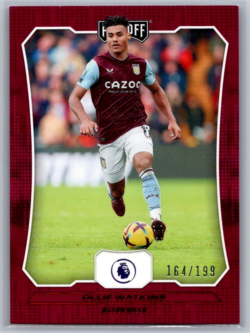 Ollie Watkins (Aston Villa) Playoff Red /199 Panini Chronicles Premier League 22-23