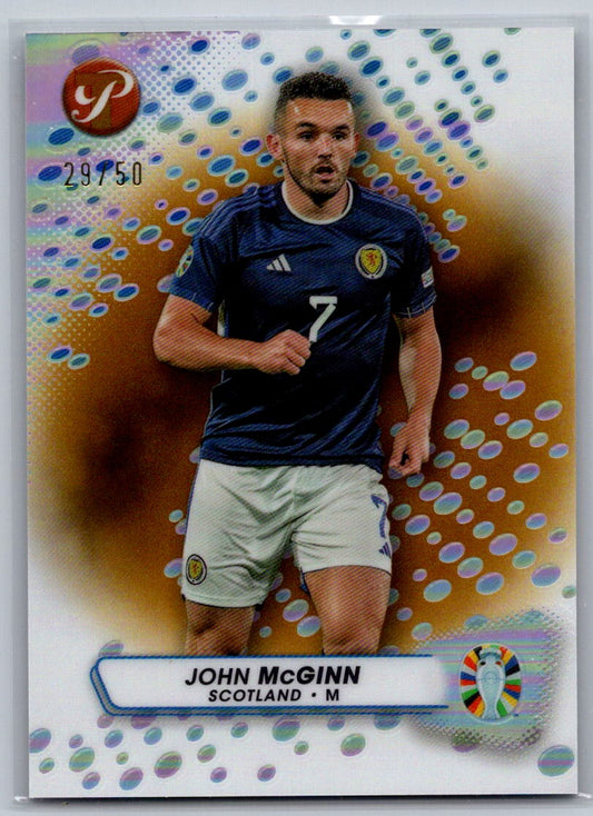 John McGinn (Scotland) Gold Refractor /50 Topps Pristine Road to Euro 2024
