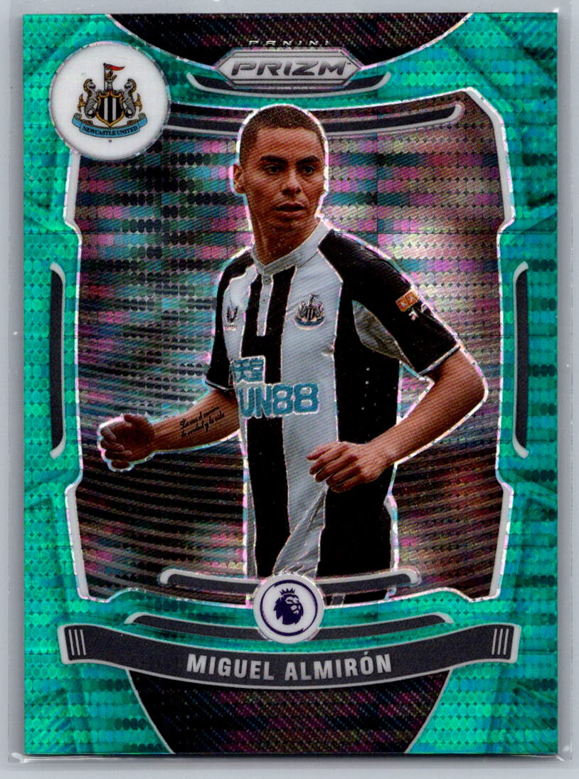 Miguel Almiron (Newcastle United) Breakaway Teal /49 Panini Prizm Premier League 21-22