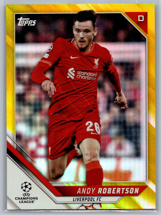 Andy Robertson (Liverpool FC) Yellow Foil /250 Topps UCC Flagship 21-22