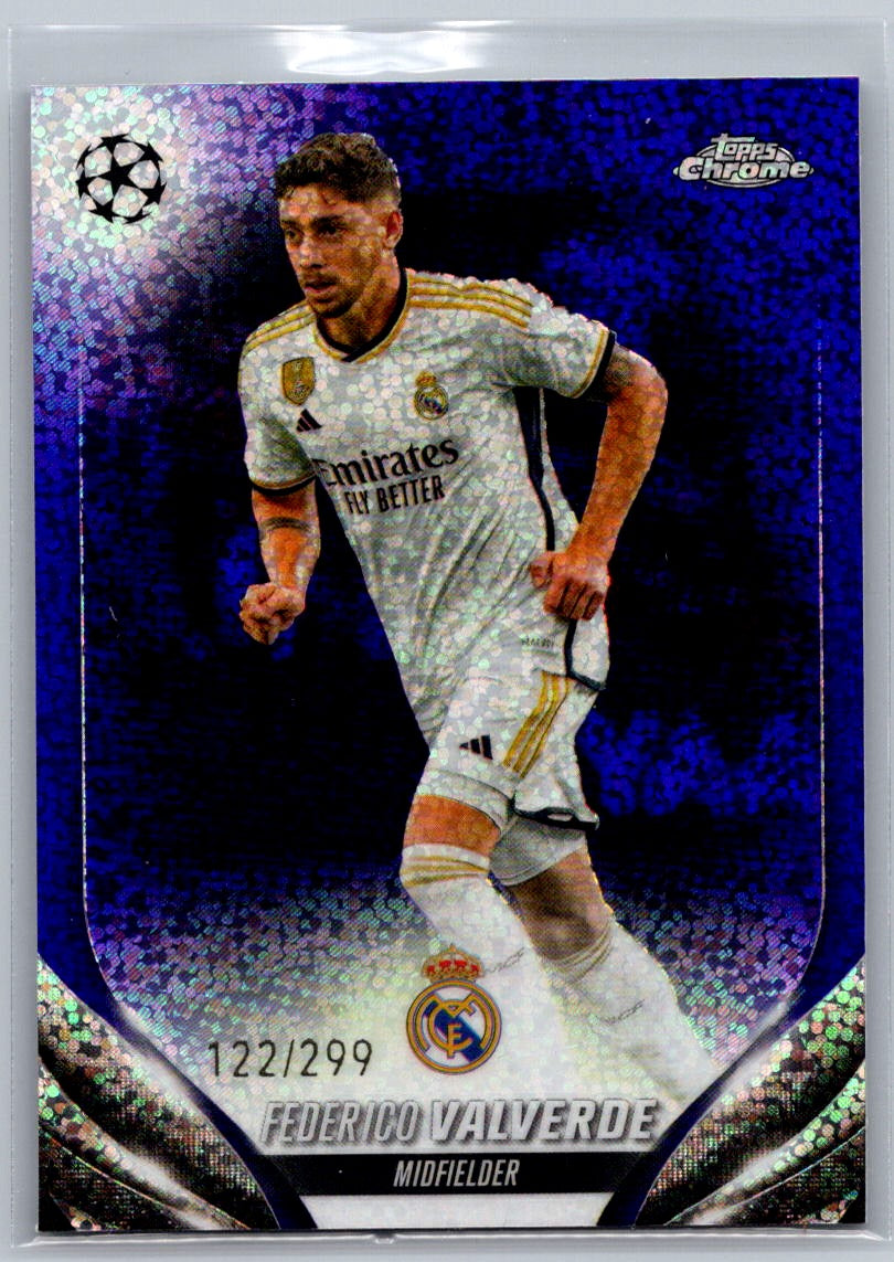 Federico Valverde (Real Madrid) Violet Speckle Refractor /299 Topps Chrome UCC 23-24
