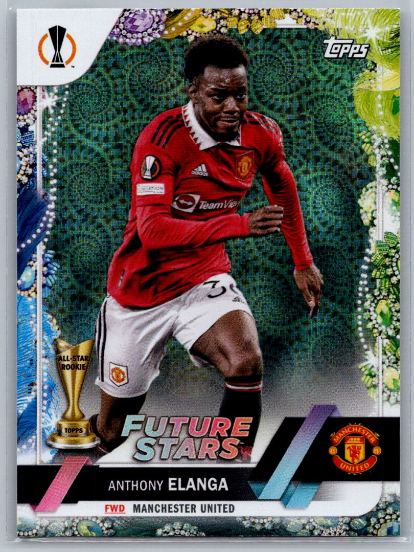Anthony Elanga (Manchester United) Samba Green /75 Topps Carnaval UCC 22-23