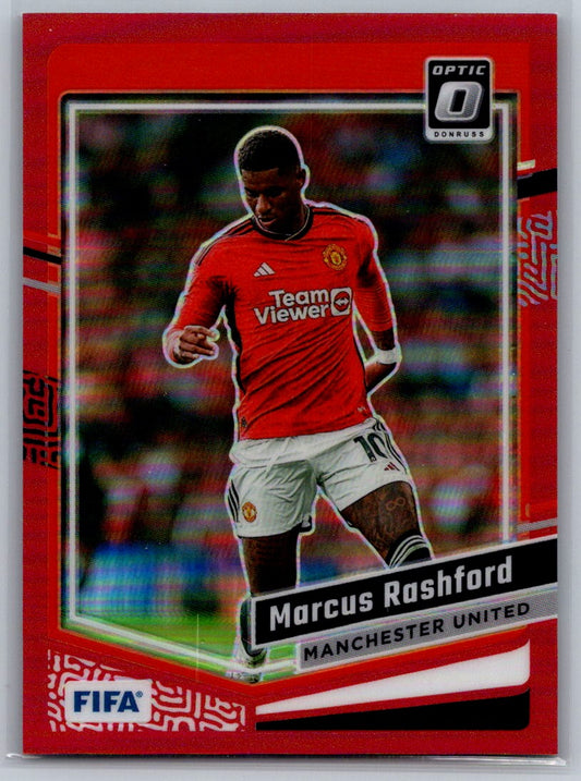 Marcus Rashford (Manchester United) Optic Red /299 Panini Donruss FIFA Soccer 23-24