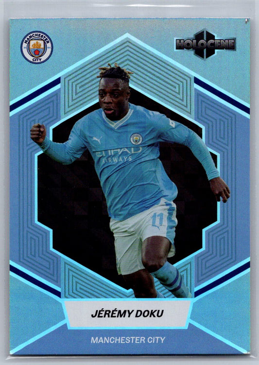 Jeremy Doku (Manchester City) Holocene UV Silver /199 Daka Manchester City Team Set 23-24