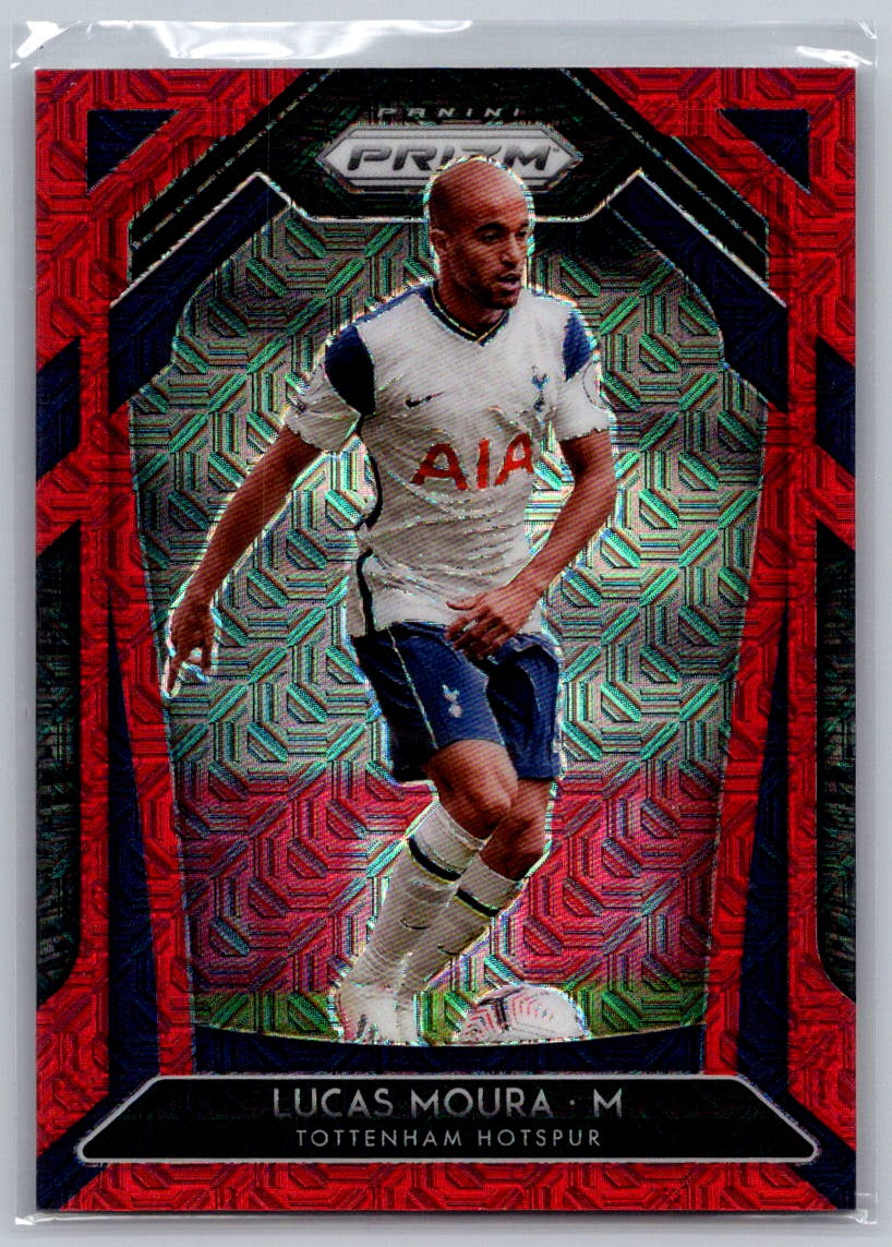 Lucas Moura (Tottenham Hotspur) Red Mojo /135 Panini Prizm Premier League 20-21