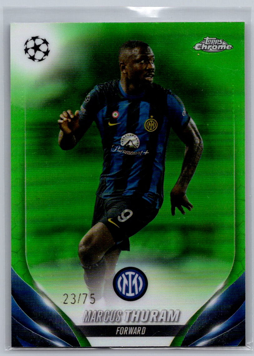 Marcus Thuram (FC Internazionale Milano) Green Refractor /75 Topps Chrome UCC 23-24