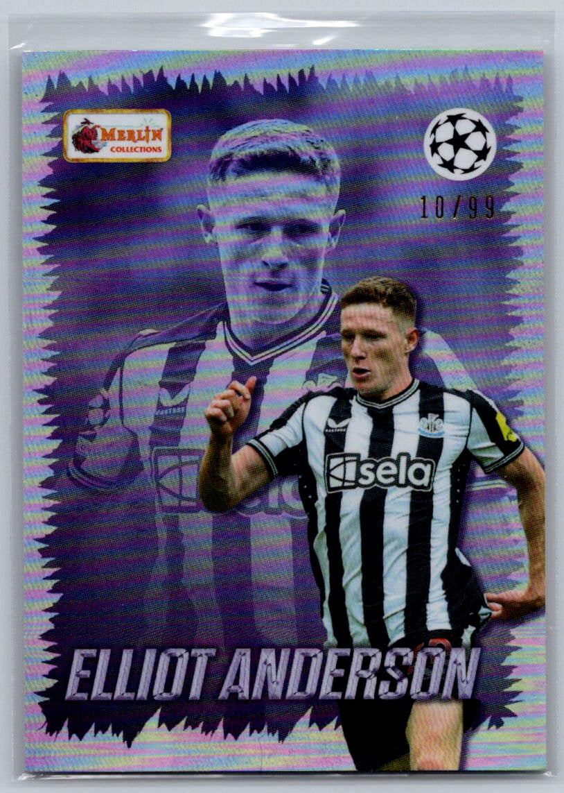 Elliot Anderson (Newcastle United) Purple /99 Topps Merlin Heritage UCC 23-24