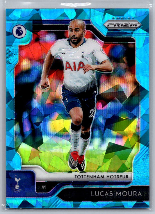 Lucas Moura (Tottenham Hotspur) Blue Ice Prizm /75 Panini Prizm Premier League 19-20