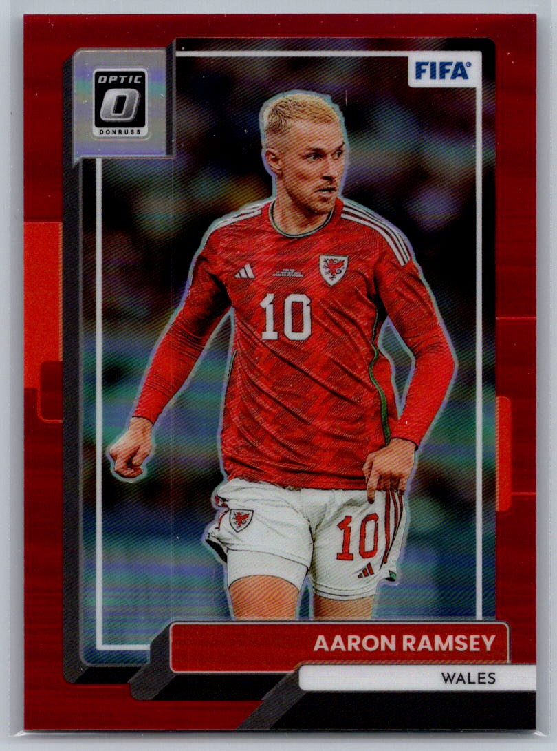 Aaron Ramsey (Wales) Optic Red /165 Panini Donruss FIFA Soccer 22-23