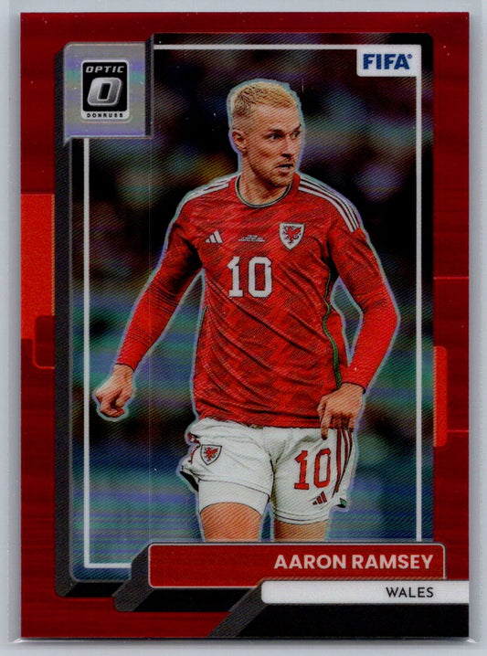 Aaron Ramsey (Wales) Optic Red /165 Panini Donruss FIFA Soccer 22-23