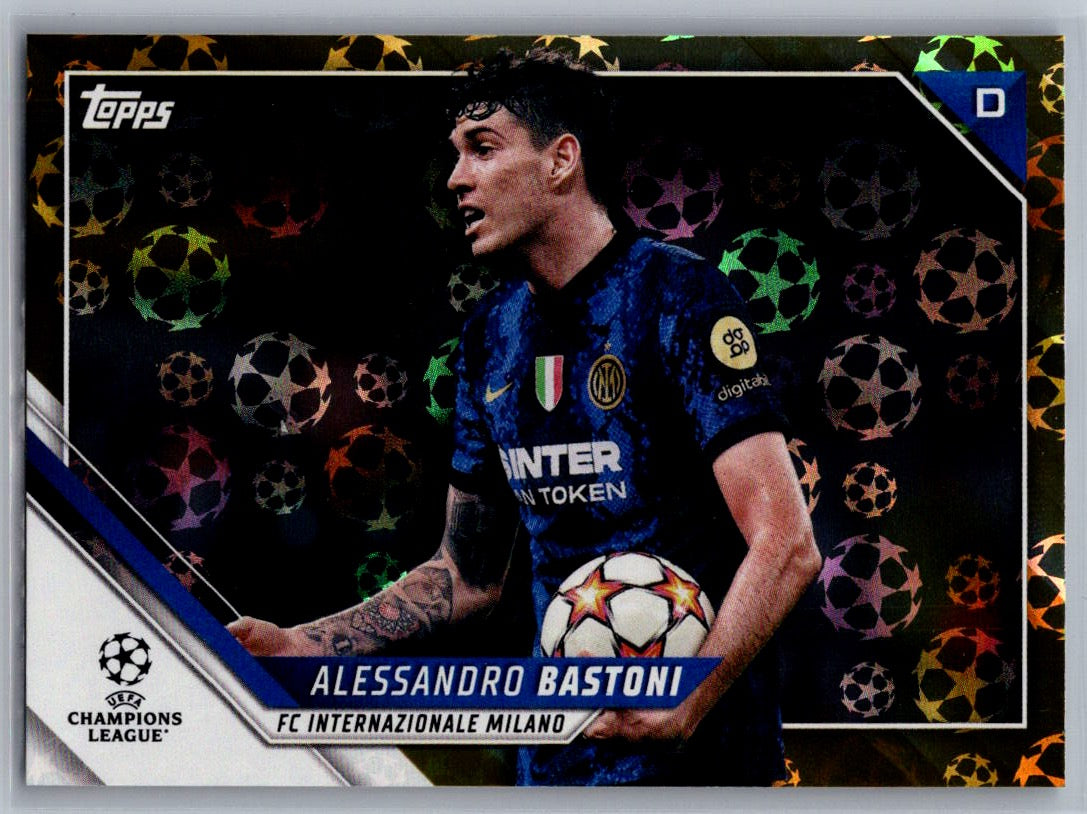 Alessandro Bastoni (FC Internazionale Milano) Gold Starball /50 Topps UCL Flagship 21-22