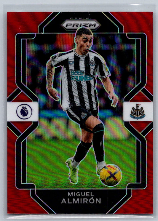 Miguel Almiron (Newcastle United) Red Prizm /99 Panini Chronicles Prizm Premier League 22-23