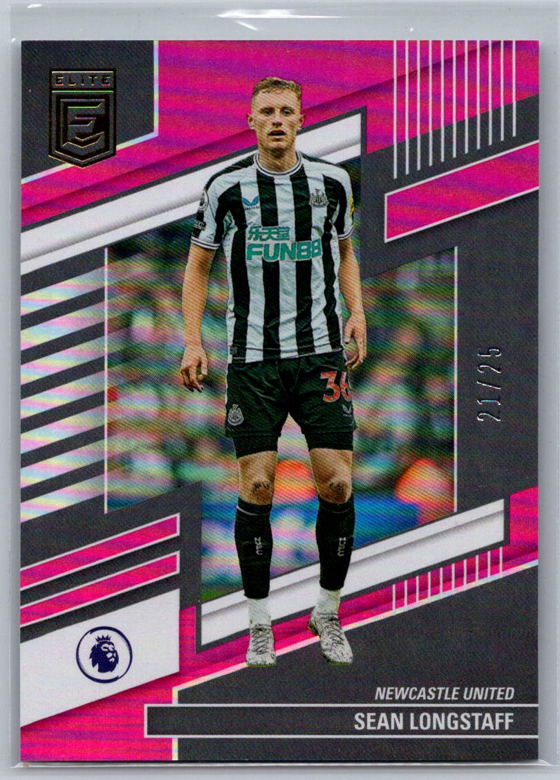 Sean Longstaff (Newcastle United) Pink /25 Panini Donruss Elite Premier League 22-23