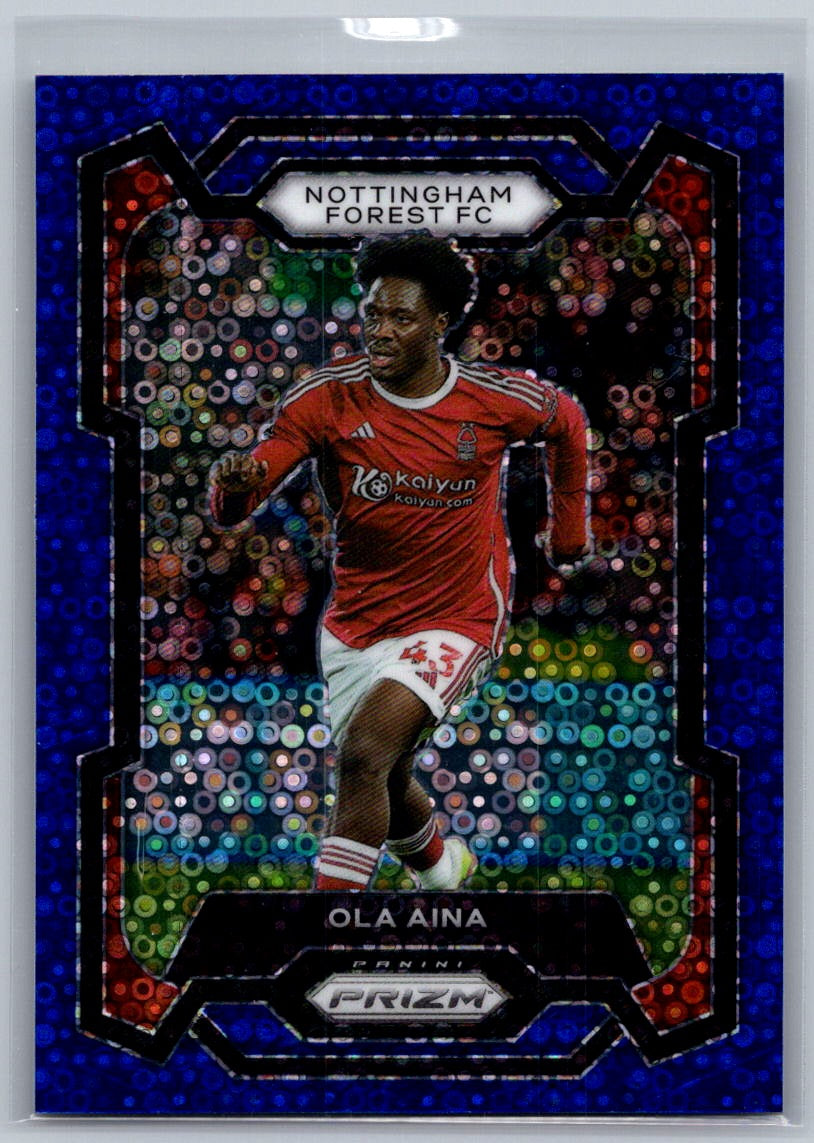 Ola Aina (Nottingham Forest) Breaway Blue /99 Panini Prizm Premier League 23-24