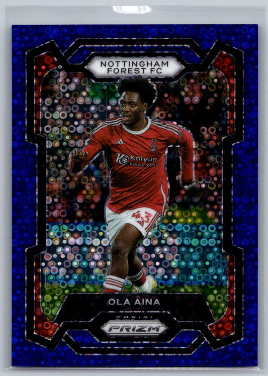 Ola Aina (Nottingham Forest) Breaway Blue /99 Panini Prizm Premier League 23-24