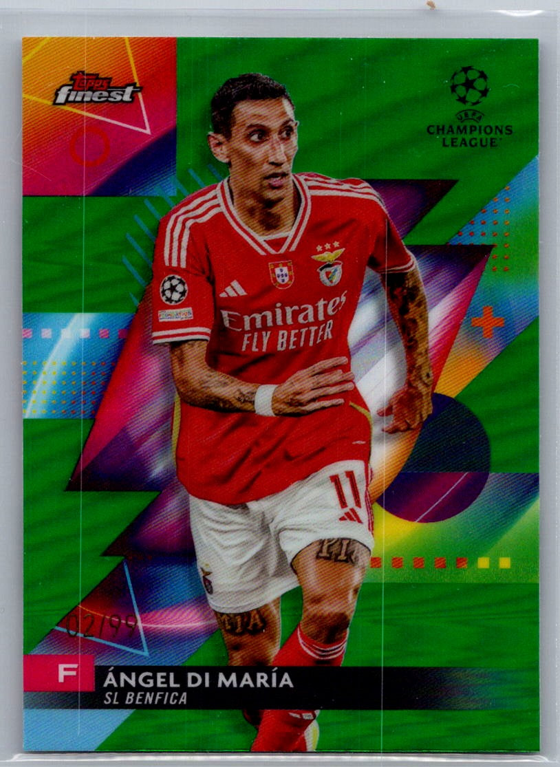 Angel Di Maria (Benfica) Green Refractor /99 Topps Finest UCC 23-24