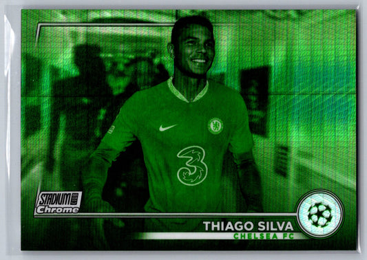 Thiago Silva (Chelsea) Night Vision Prism Refractor /199 Topps Stadium Club Chrome UCC 22-23