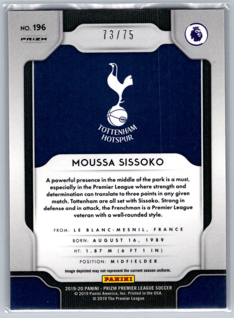 Moussa Sissoko (Tottenham Hotspur) Breakaway Violet /75 Panini Prizm Premier League 19-20