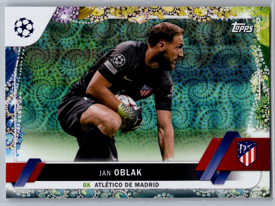 Jan Oblak (Atletico de Madrid) Green /75 Topps Carnaval UCC 22-23