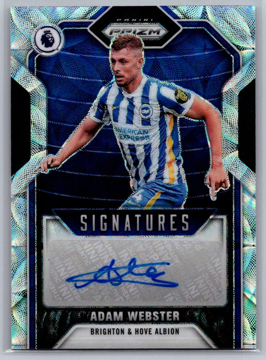 Adam Webster (Brighton & Hove Albion) Auto Signatures Choice Panini Prizm Premier League 21-22
