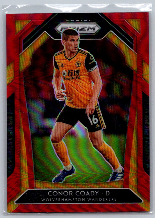 Conor Coady (Wolves) Red Prizm /149 Panini Prizm Premier League 20-21