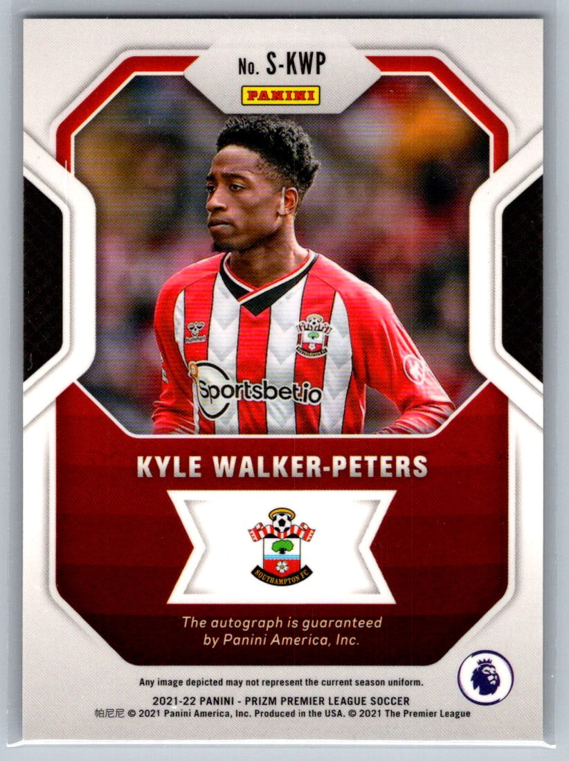 Kyle Walker-Peters (Southampton) Auto Signatures Panini Prizm Premier League 21-22