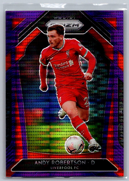 Andy Robertson (Liverpool) Purple Prizm /99 Panini Prizm Premier League 20-21