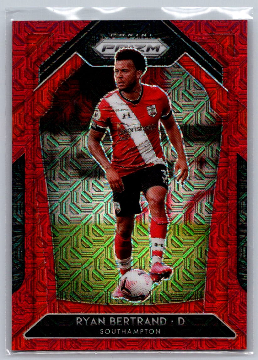 Ryan Bertrand (Southampton) Red Mojo Prizm /135 Panini Prizm Premier League 20-21