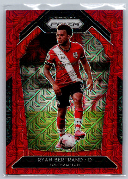 Ryan Bertrand (Southampton) Red Mojo Prizm /135 Panini Prizm Premier League 20-21