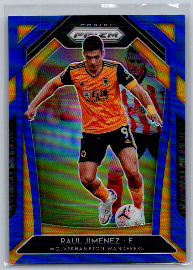 Raul Jimenez (Wolves) Blue Prizm /199 Panini Prizm Premier League 20-21