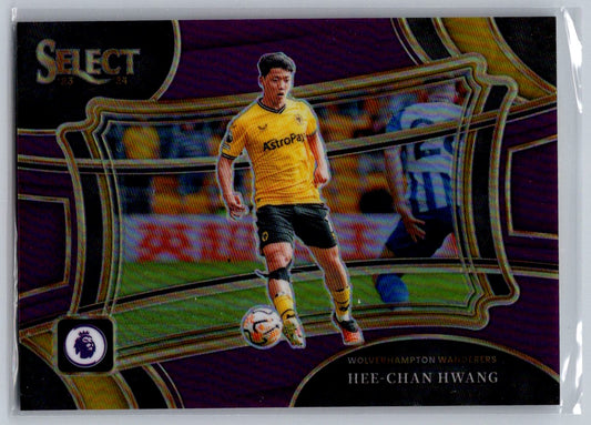 Hee-Chan Hwang (Wolves) Field Level Purple /149 Panini Select Premier League 23-24