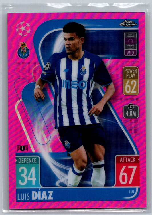 Luis Diaz (Porto) Pink Refractor /199 Topps Chrome Match Attax 21-22