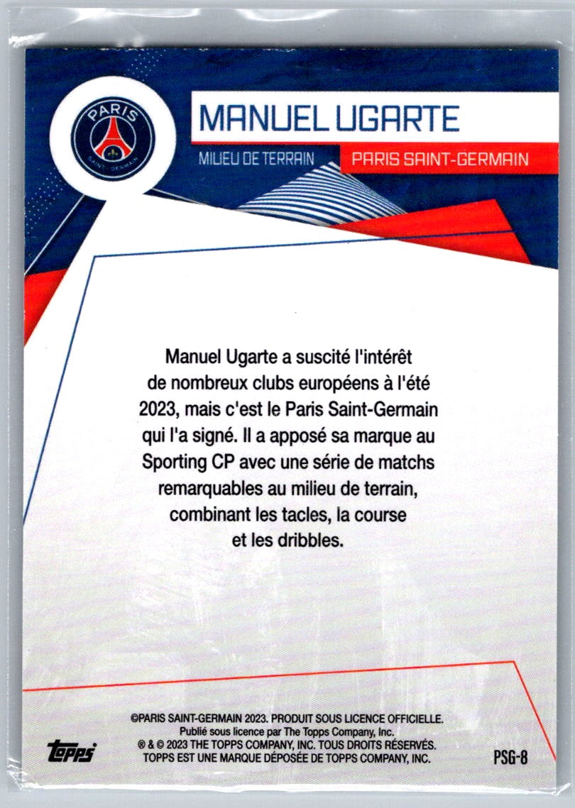 Manuel Ugarte (PSG) Green /399 Topps PSG Fan Set 23-24
