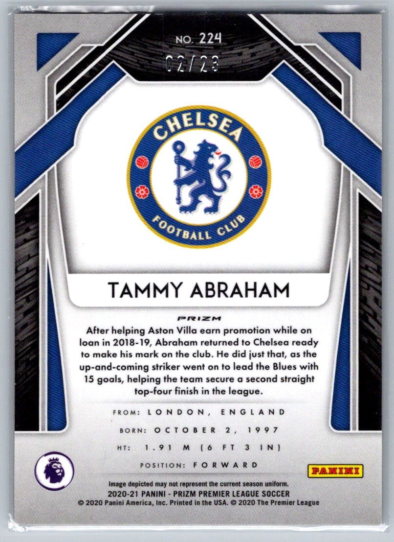 Tammy Abraham (Chelsea) Cracked Ice /23 SP Panini Prizm Premier League 20-21