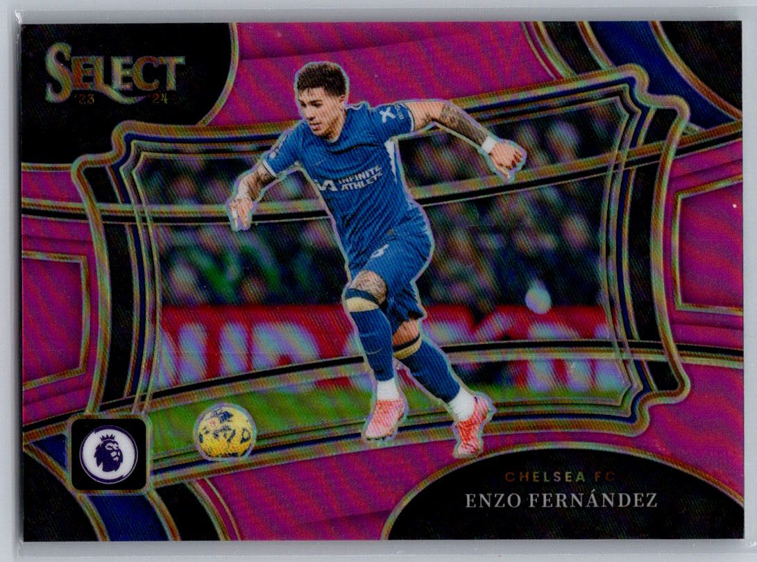 Enzo Fernandez (Chelsea) Field Level Pink /99 Panini Select Premier League 23-24